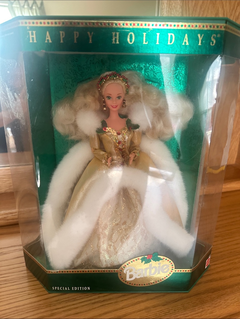 Barbie Holiday Special Edition Doll - Gold, White & Green 1994 edition